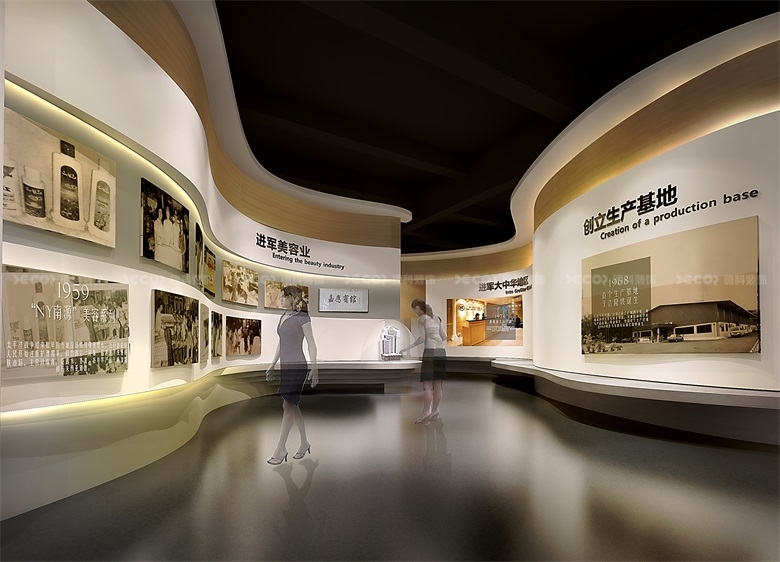如何在企業(yè)傳統(tǒng)靜態(tài)展館裝修中展示企業(yè)的歷史？